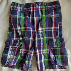 Crazy 8 Boys Plaid shorts sz 6